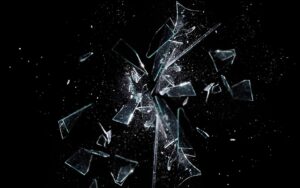 image of shattering glass